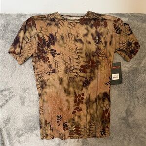 Men's Kryptek Hoplite Short Sleeve Shirt - Brown and Tan
